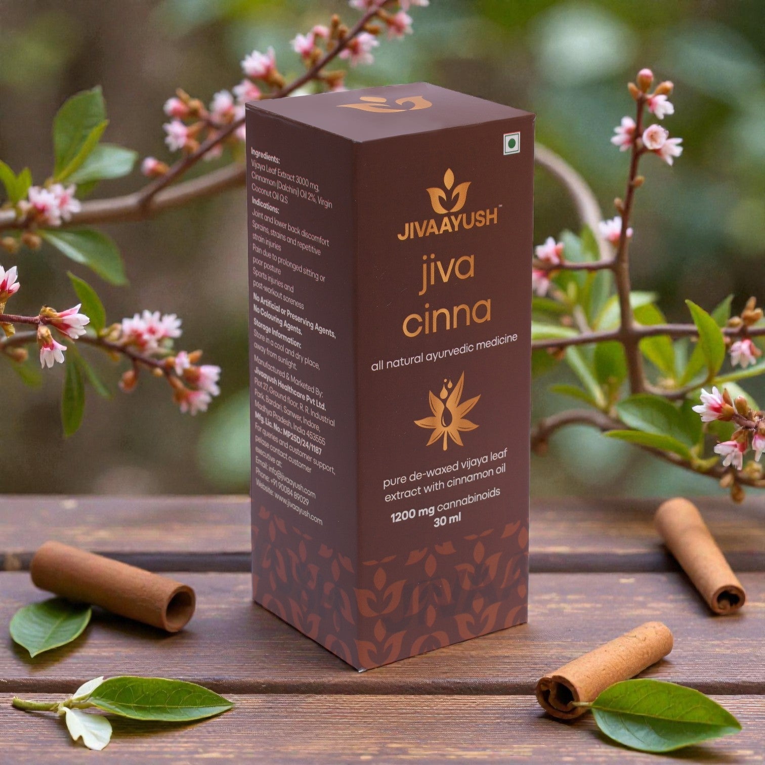 Jiva Cinna: Warming Topical Muscle Relief Oil