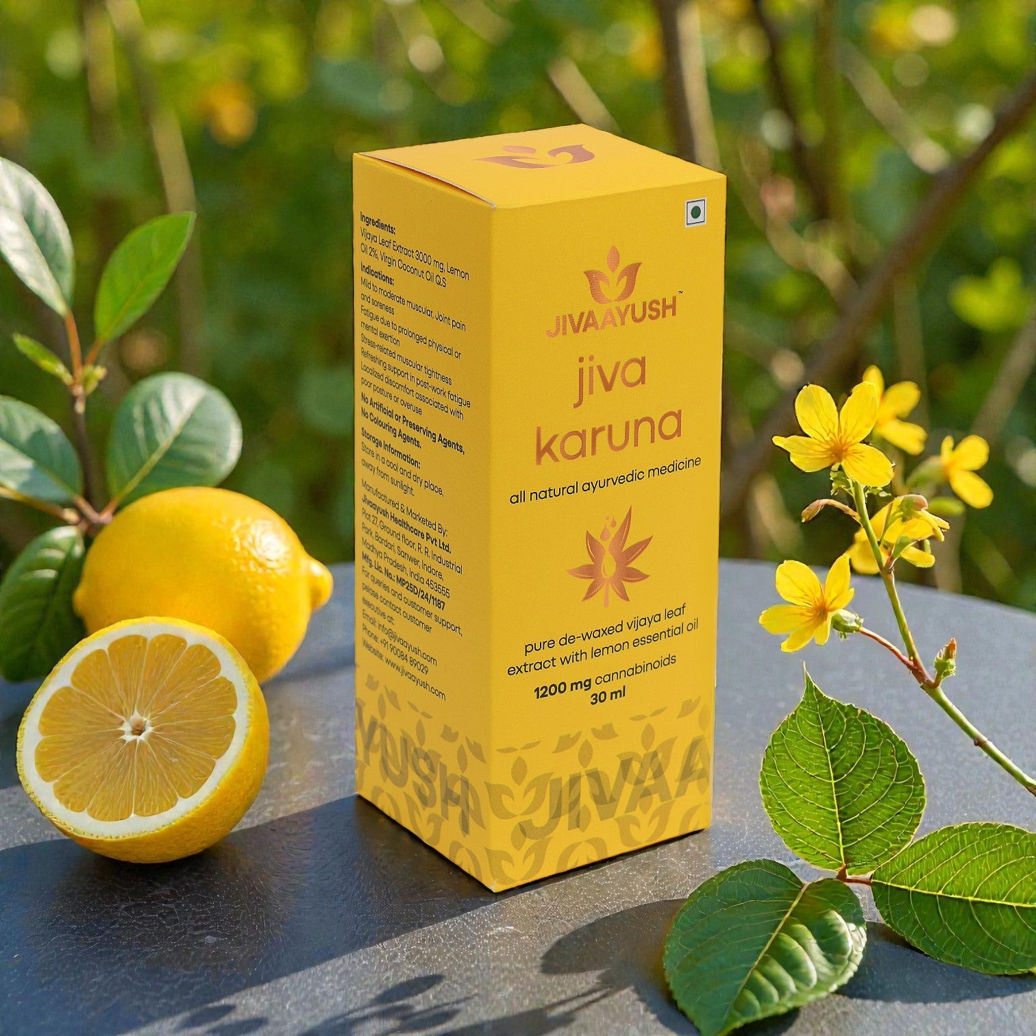 Jiva Karuna: Citrus-Fresh Topical Relief Oil